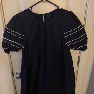 Ann Taylor Puff Sleeve Dress